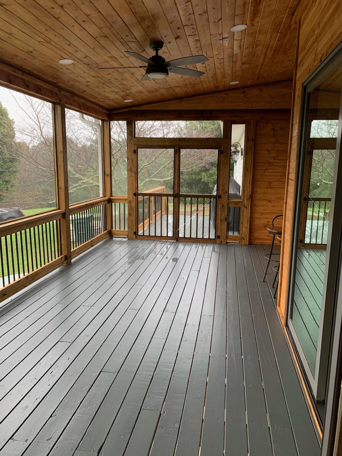 After: Screened porch