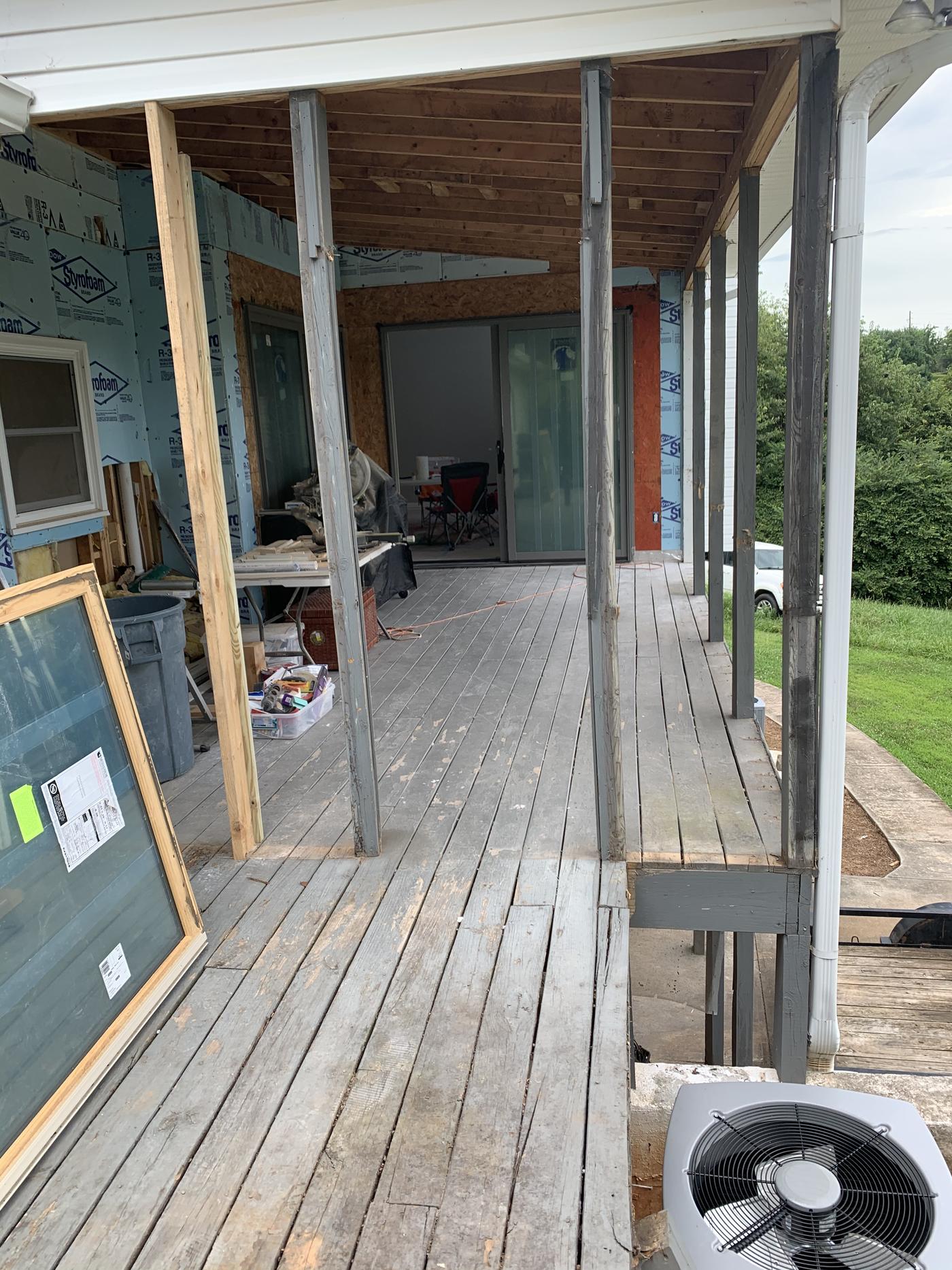 Before: Screened porch