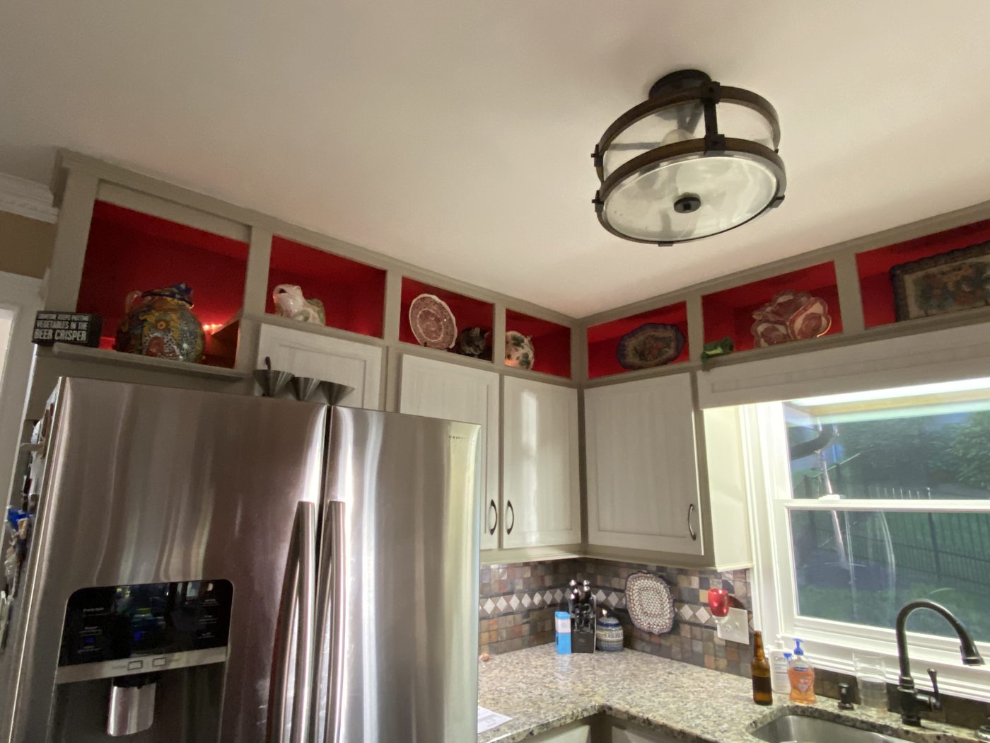 Before: Open kitchen remodel