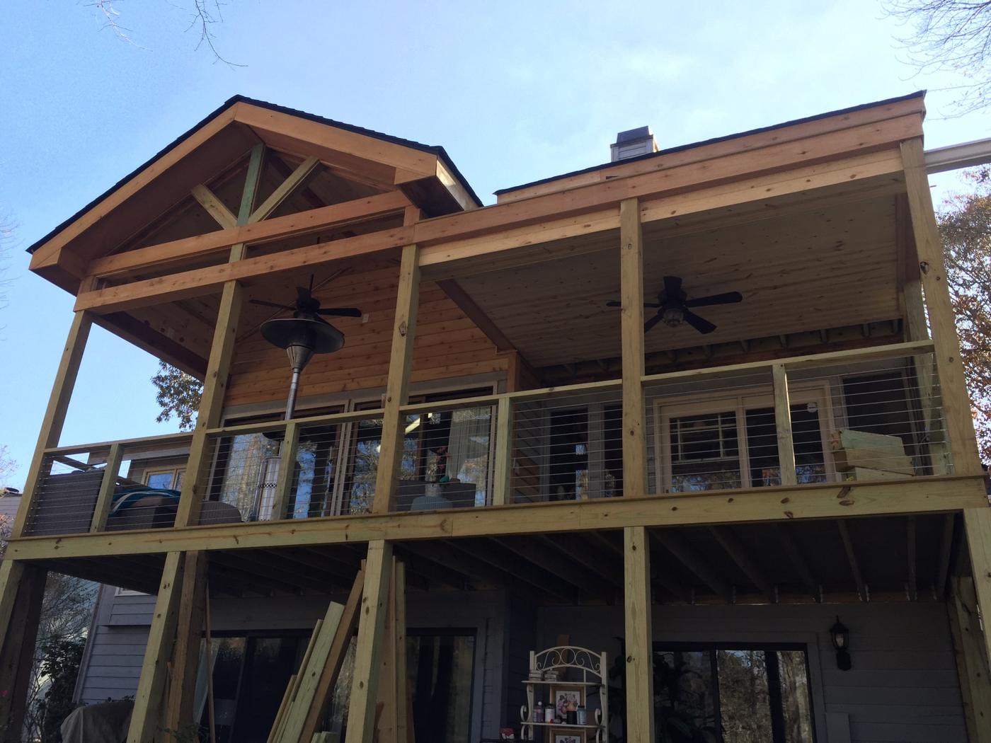Porch nearly finished